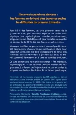 Trois mois sous silence. Le tabou de la condition des femmes en début de grossesse, Judith Aquien