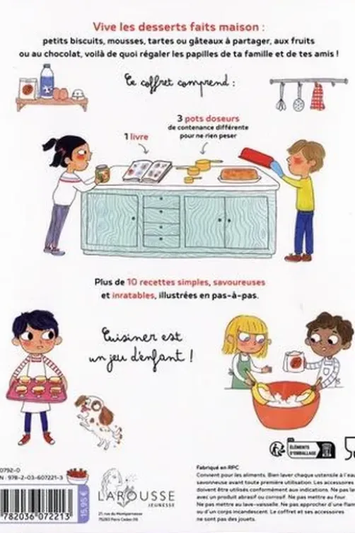 Trop facile la pâtisserie ! Avec 3 pots doseurs, Agnès Besson