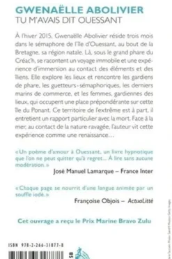 Tu m'avais dit Ouessant, Gwenaëlle Abolivier