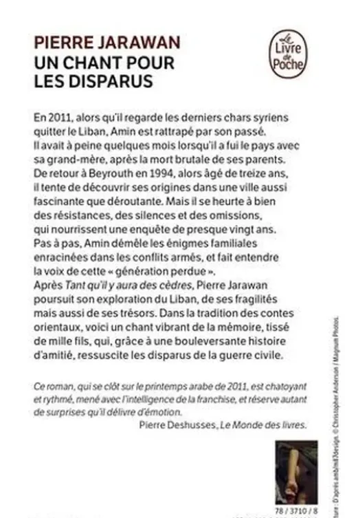 Un chant pour les disparus, Pierre Jarawan