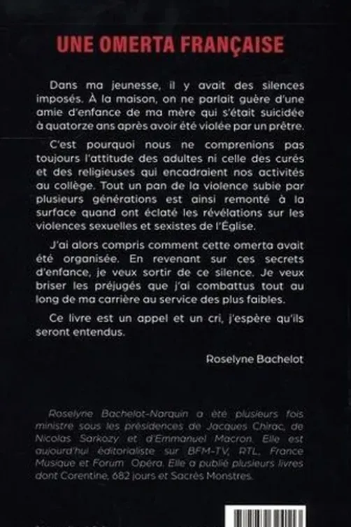 Une omerta française, Roselyne Bachelot