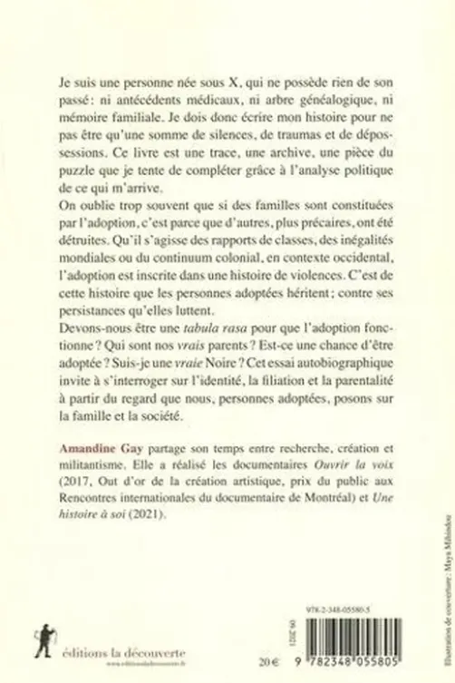 Une poupée en chocolat, Amandine Gay