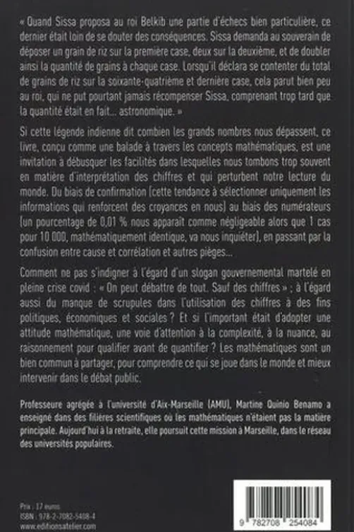 Un grain de riz sur l'échiquier. Les mathématiques, c'est politique !, Martine Quinio Benamo