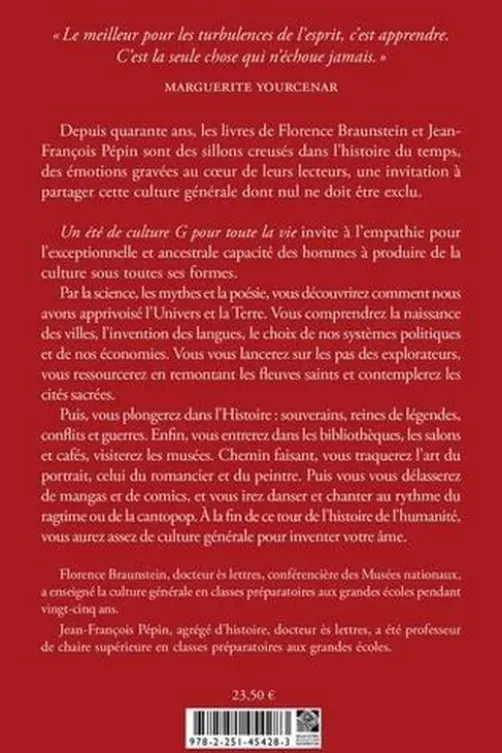 Un été de culture G pour toute la vie, Florence Braunstein