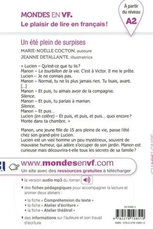 Un été plein de surprises. A2, Marie-Noëlle Cocton