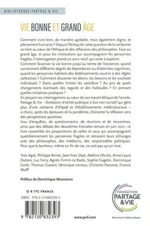 Vie bonne et grand âge, Roger-Pol Droit