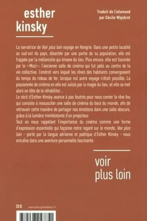 Voir plus loin, Esther Kinsky