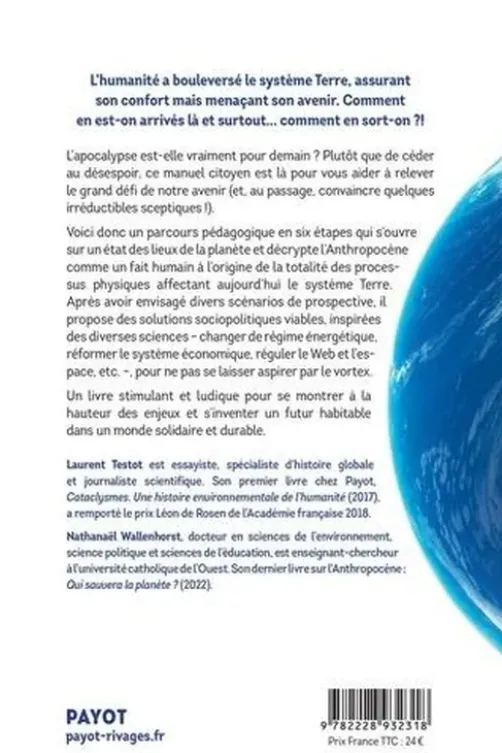 Vortex. Faire face à l'Anthropocène, Laurent Testot