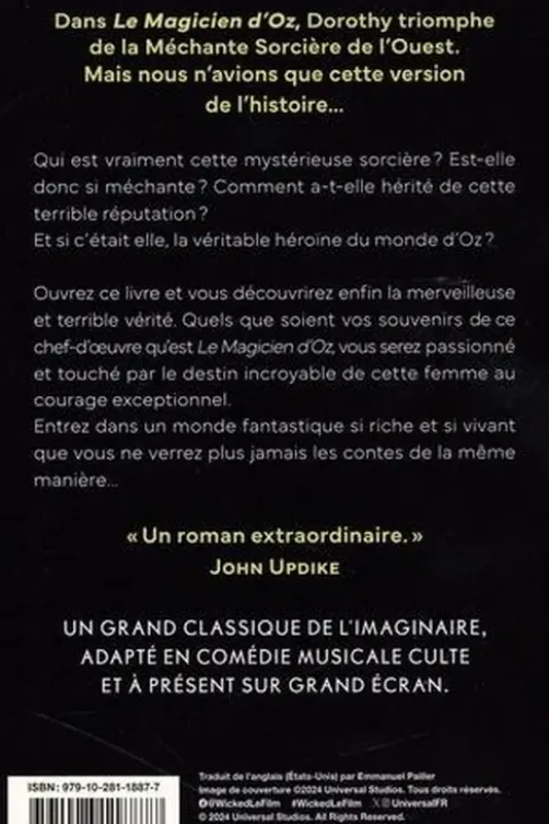Wicked. La véritable histoire de la méchante sorcière de l'Ouest, Gregory Maguire
