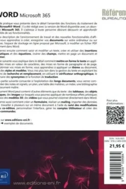 Word Microsoft 365. 2e édition, Editions ENI
