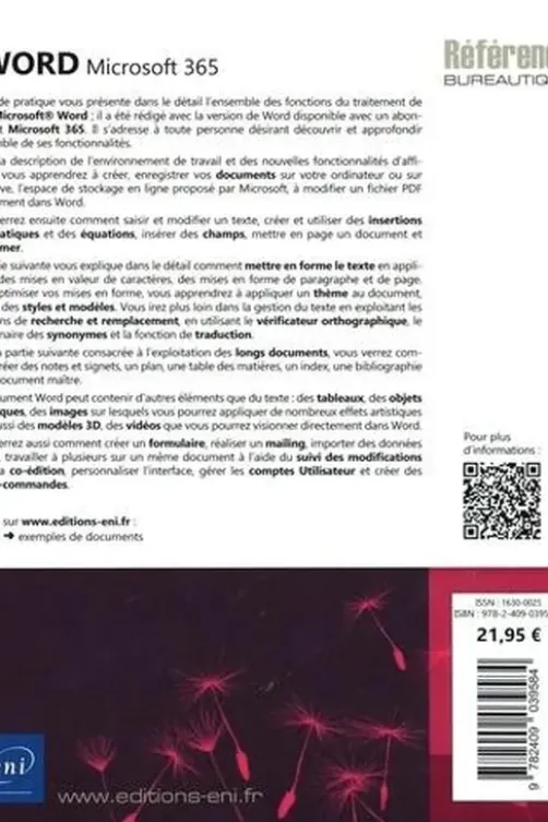 Word Microsoft 365. 2e édition, Editions ENI